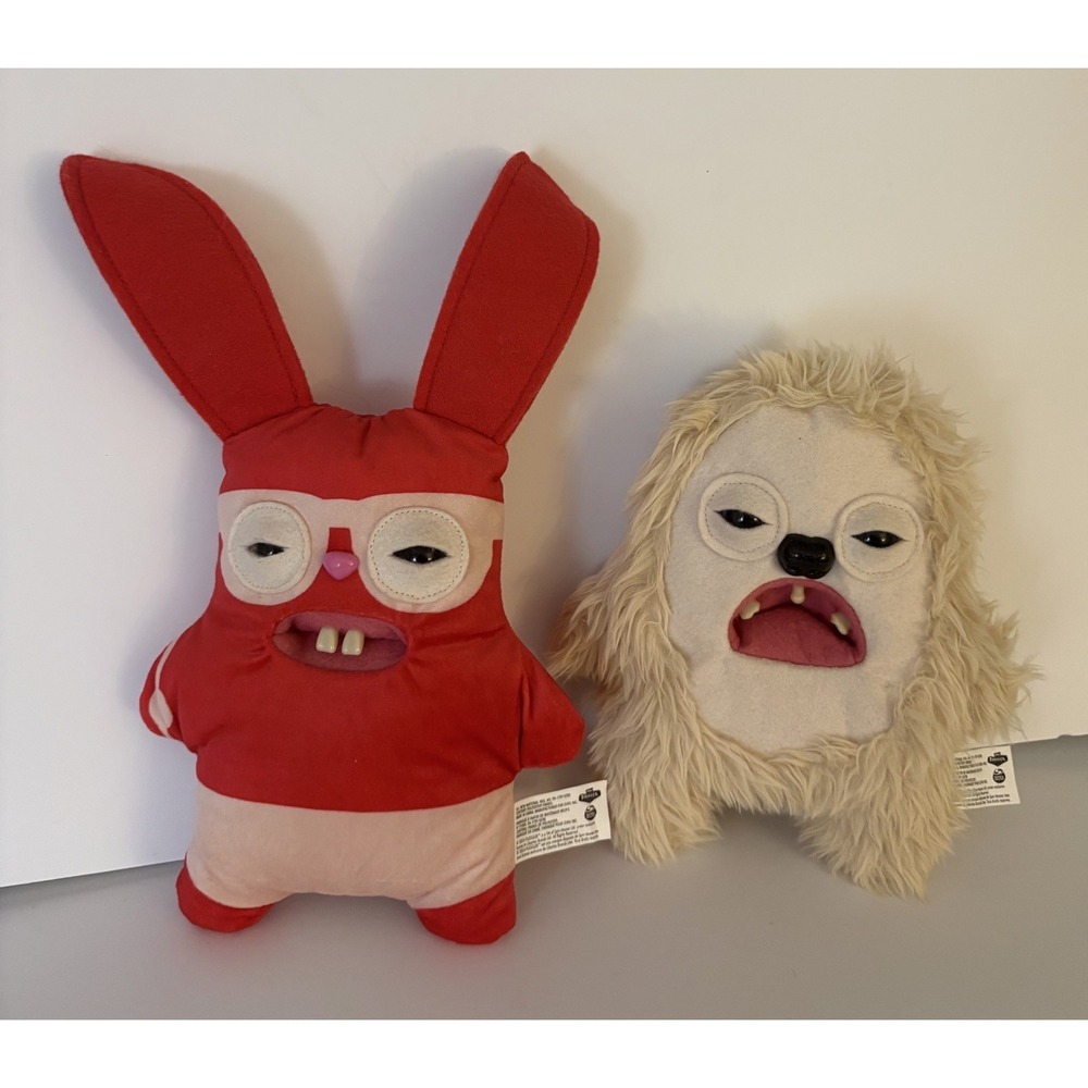 Fuggler Zuru Vacay Vibes Funny Ugly Monsters Plush  9"  - lot of 2
